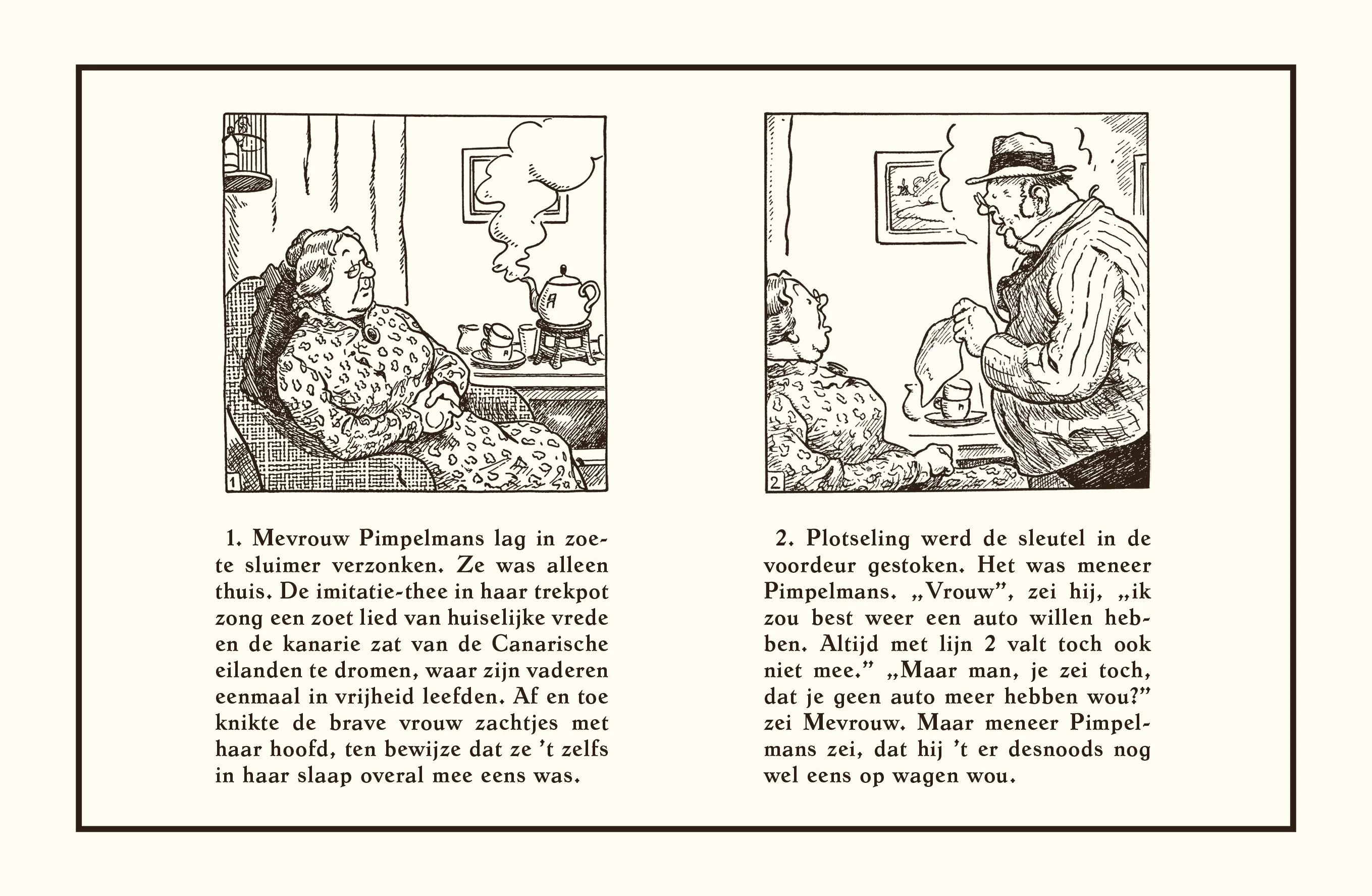 De eerste pagina van het verhaal in de boekuitgave
