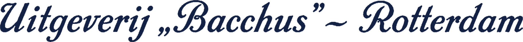 Uitgeverij Bacchus, Rotterdam